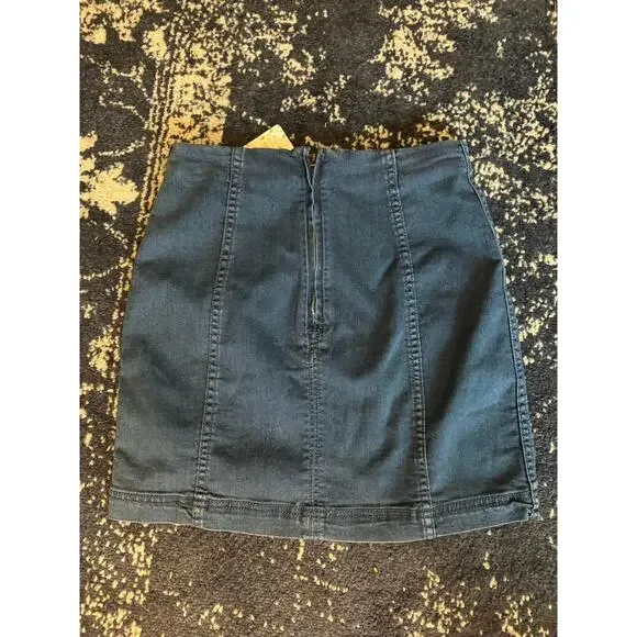 NWT Free People Jean Mini Skirt Sz. 4